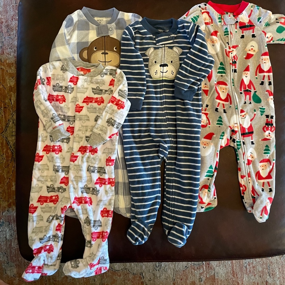 4 fleece footie outfits